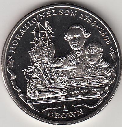 Beschrijving: 1 Crown NELSON SHIP